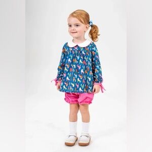 NWT The Oaks Apparel Co. Mary Charlotte Set in Funky Skates Sz 3 Year Toddler